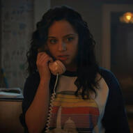 deena johnson from the fear street movie series, at the end of the first movie, where she is on the phone.